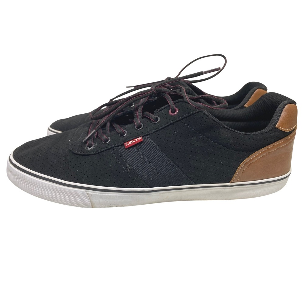 Levis Mens Black Casual Sneakers Synthetic Upper Size 13 - Picture 5 of 10